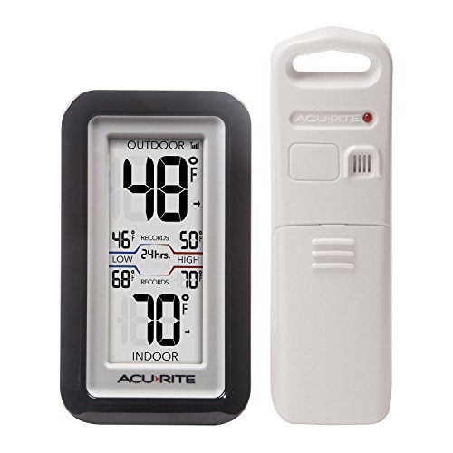 AcuRite 02049 Digital Thermometer with Indoor/Outdoor Temperature,White