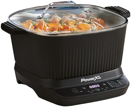 STIRMAX PLUS 7.5QT Digital Multi-Cooker with Auto Stir | 9-in-1 multicooker with automatic stirring, sauté, sear and 7.5QT family-size capacity.