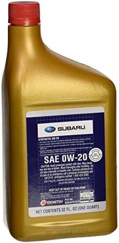 Genuine Subaru SOA427V1310 Oil - 0W20 Synthetic, 1 Quart Bottle, 1 Pack