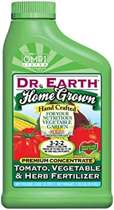 Dr. Earth Home Grown Tomato Vegetable & Herb Organic 3-2-2 Plant Fertilizer 24 Oz. Concentrate