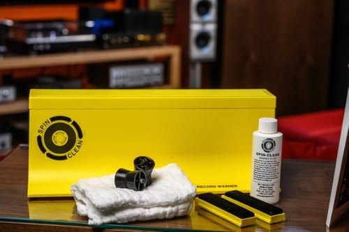 Spin-Clean Record Washer Kit | Vinyl Record Cleaner | Alcohol-Free Solution | Snap-in Rollers | Wedge-Fit Brushes | 2 Lint-Free Drying Cloths
