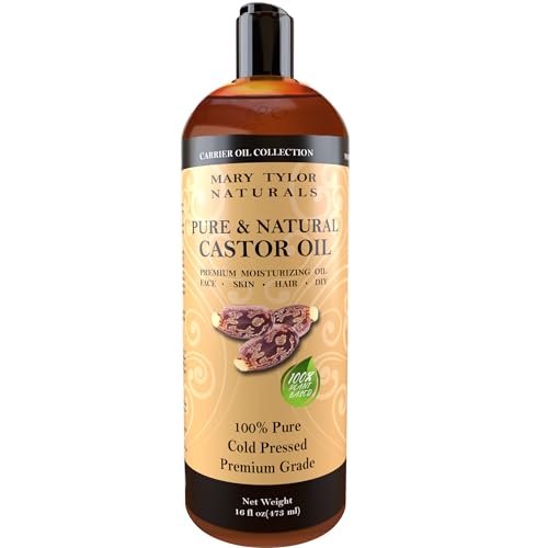 Mary Tylor Naturals Castor Oil 16 oz — Pure and Natural Cold Pressed, Hexane Free