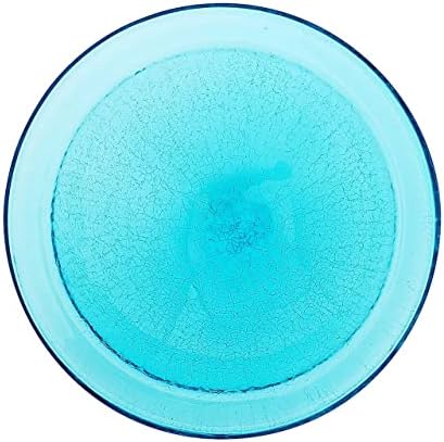 Achla Designs Crackle Glass Bowl, 12-in, Mandarin