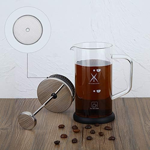 Boao 6 Pcs French Press Filters Replacement Mesh Screen Stainless Steel