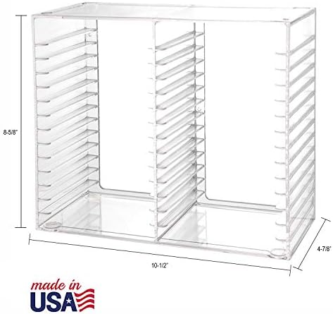 STORi Stackable Clear Plastic CD Organizer with Rubber Feet | Rectangular Jewel Cases Holder Perfect for Theatre Room | Holds up to 30 CD Cases