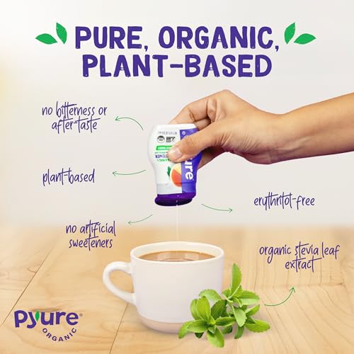 Pyure Liquid Stevia Extract | Zero Calorie Sugar-Free Sweetener, 1.8 Oz | Organic liquid stevia extract for coffee, tea, drinks, keto, diabetic, vegan, zero calorie, sugar-free, and low carb diets