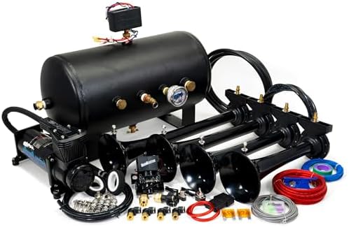 Hornblasters Conductors Special 544K Nightmare Edition Train Horn Kit ,150PSI 5 gallon air system, USA Made Horn, 147.7 Actual dB