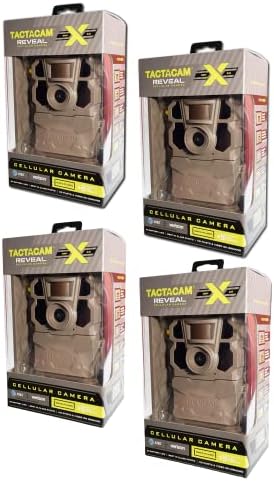 TACTACAM Reveal X Gen 2.0 LTE Cellular Trail Camera AT&T and Verizon, HD Video, HD Photo, Low Glow IR LED Flash (TA-TC-XG2) for Hunting, Security