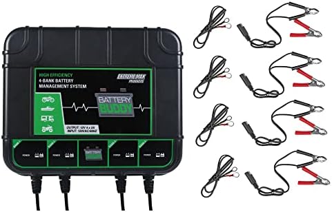 Extreme Max 1229.4023 Battery Buddy 4-Bank Battery Charger/Maintainer