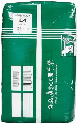 Abena Abri-Form Comfort Plastic-Backed Briefs, Level 4, (Medium To Large Sizes) Medium, 14 Count | Disposable