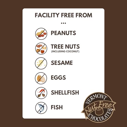 Vermont Nut Free Chocolates Dark Chocolate Covered Mini Twist Pretzels | 7 Ounce Bag, Peanut And Tree Nut Free, Egg-Free, Kosher Certified, Allergy Friendly, Safe for School Snacks