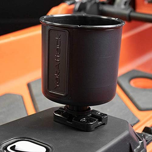 YakAttack MightyMount II | Compact Track Mount for Kayak Accessories | LockNLoad & T-Bolt Compatible | Includes Mounting Hardware | 2" x 2.375" x