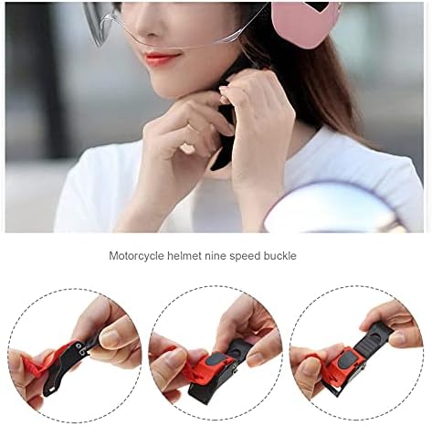 3x Motorcycle Helmet Quick Release Speed Clip Chin Strap Pull Buckle Plastic Applicable bandwidth 20mm