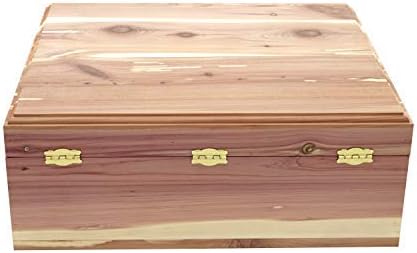 Cedar Essence Sweater/Storage Box with Lid & Dual Clasps UNFINISHED