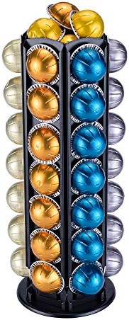 FlagShip Vertuo Pod Carousel Holder 80+ Pods Capacity Black Metal