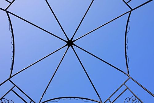 1. GO Steel Garden Arch, 8' High x 5'2" Wide, Garden Arbor for Various Climbing Plant, Outdoor Garden Lawn Backyard Gazebo