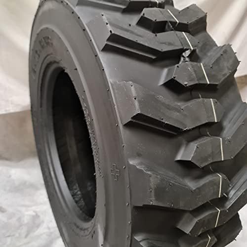 1 Tire 12-16.5 14 Ply NHS TL ROAD CREW Deeper Tread w/Rimguard Skid Steer Tires HD