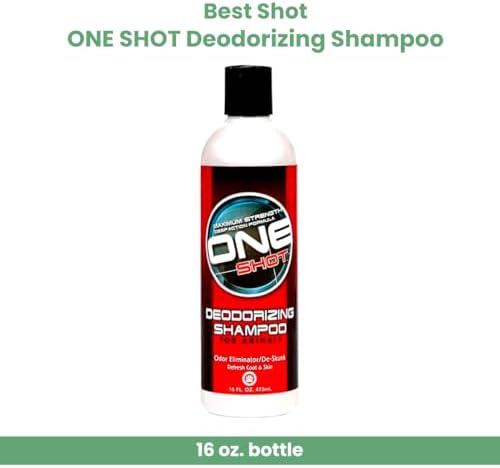 Best Shot One Shot Deodorizing Shampoo, Coat and Skincare Product for Dogs, Cats, and Horses, Eliminates Foul Odors, 1 Gallon