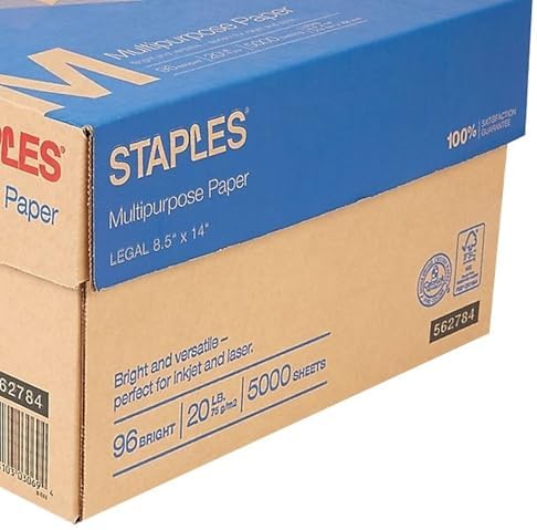 Staples 11-Inch X 17-Inch Multipurpose Paper 20 Lbs. 96 Brightness 500/Ream