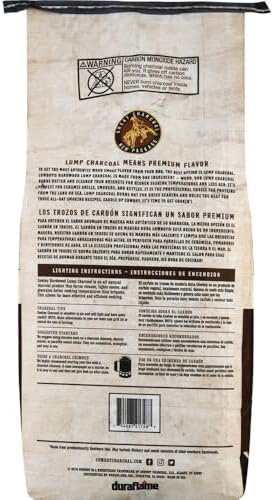 COWBOY 17208 Hardwood Lump Charcoal, 8 lb
