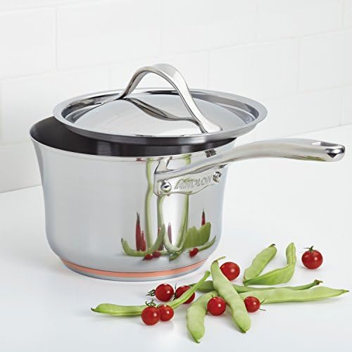 Anolon Nouvelle Stainless Steel Cookware Pots and Pans Set, 10 Piece | Stainless Steel Cookware Set with Lids, Oven Safe to 500°F, Durable Everyday Cooking, Dishwasher Safe
