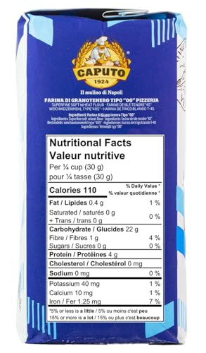 Antimo Caputo Pizzeria Flour Blue, 11 Pound (5Kg) Bag - Italian 00 Flour - Soft Wheat for Pizza Dough - Makes that Perfectly Elastic, Chewy