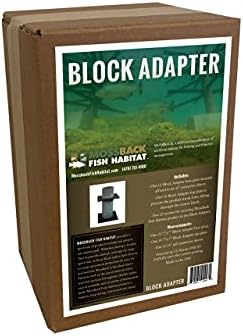 Block Adapter, Fish Habitat Structure Accessory for Lakes and Ponds