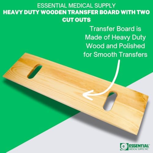 Essential Medical Supply Heavy Duty Transfer Board for Bath, Toilet