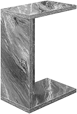 Convenience Concepts Northfield Admiral C Shaped End Table 18" - Contemporary Modern C Shaped Side Table