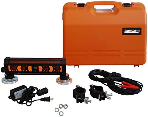 Johnson Level & Tool 40-6791 Machine Mountable 360 Degree Detector with Clamp and Magnet, 360°, Red Beam, 1 Laser Detector