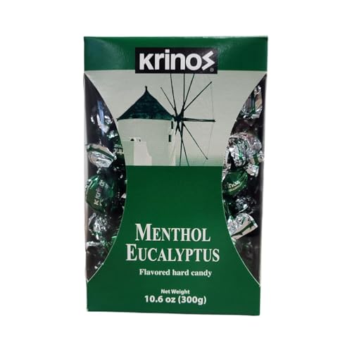 Krinos Cinnamon Candy - Hard Candy Imported from Greece, 10.6 oz | Natural flavors of cinnamon. Imported from Greece. Ideal as a after-meal palate cleanser and sharing at parties and gifts.