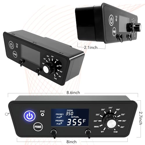 Digital Trapezoid Grill Controller Kit Thermostat Controller Board Replacement Parts Compatible with Pit Boss Vertical Pellet Smoker Copperhead