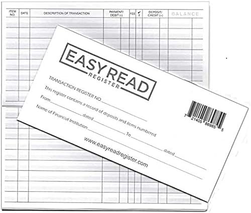 Checkbook Transaction Register with 2021-2022-2023 Calendars
