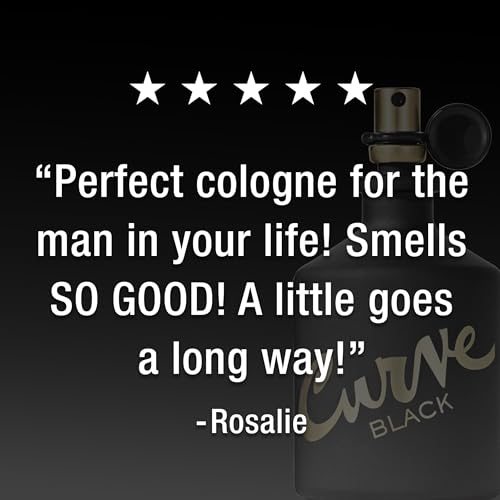 Curve Black Men's Cologne Fragrance Spray, Casual Day or Night Scent, 4.2 fl oz