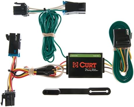 CURT 55377 Vehicle-Side Custom 4-Pin Trailer Wiring Harness for Select Chevrolet Express, GMC Savana