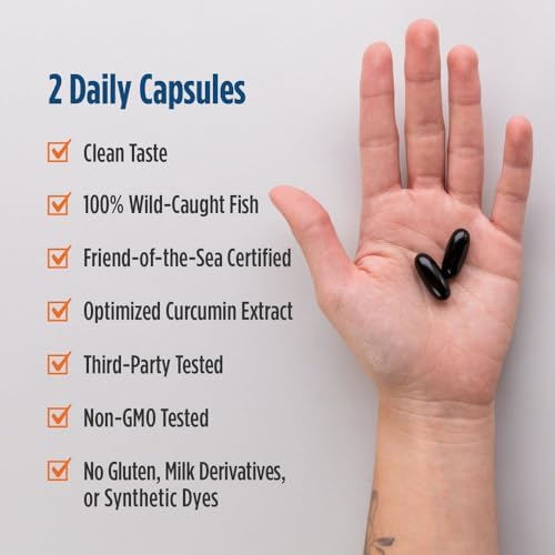 Nordic Naturals Memory Support with Curcumin - 60 Soft Gels - 1000 mg Omega-3 + 400 mg Optimized Curcumin - Memory