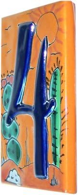 Desert Talavera Ceramic House Number Four