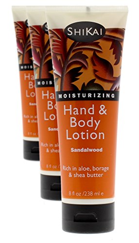 ShiKai Gardenia Hand & Body Lotion (8oz, Pack of 3) | Daily Moisturizing Skincare for Dry and Cracked Hands | With Aloe Vera & Vitamin E