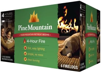 Pine Mountain 4152501401 Firelog, 4-Hour, 6-Pk. - Quantity 66