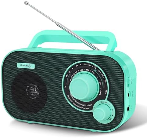 DreamSky AM FM Portable Radio Plug in Wall or Battery Operated
