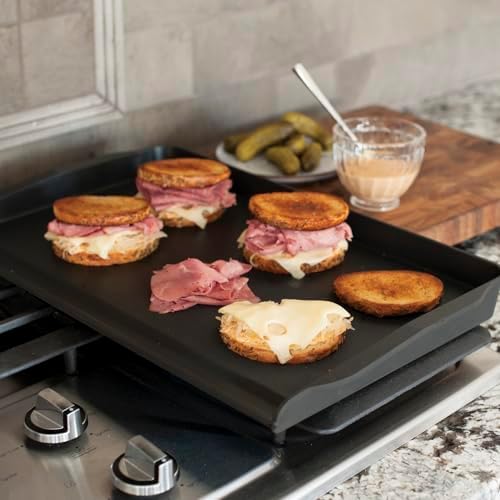 Nordic Ware 2 Burner Backsplash Griddle, Nonstick