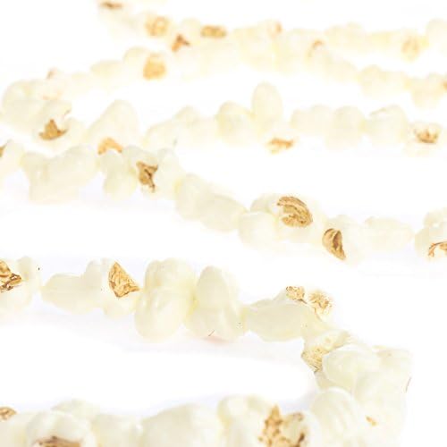 Artificial String Popcorn Garlands – Set of 2 Old‑Fashioned Faux Popcorn | Strands for Christmas Tree Decorating