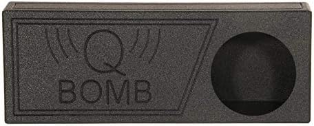 Q Power QBomb Single 12 Inch Vented Subwoofer Sub Box with Black Bedliner Spray