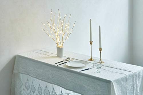 Fudios Lighted Branches with Timer 70 LED Fairy Lights 18in Battery Operated, Willow Branches with Lights for Vase Christmas Holiday Home Decor