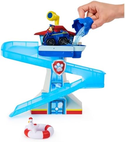 Paw Patrol Adventure Bay Bath Playset with Light-Up Chase Vehicle