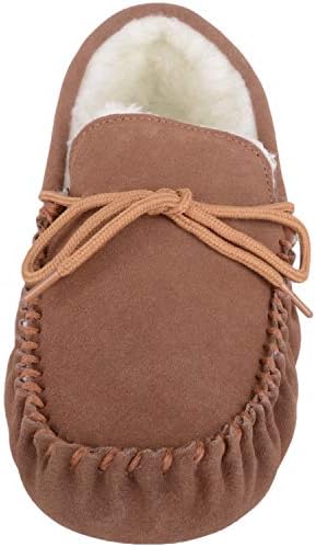 SNUGRUGS Men's Alfie Wool Lined Suede Sole Moccasin Slipper