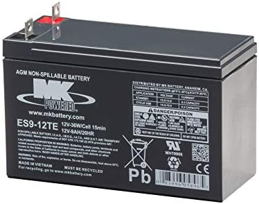 MK Battery ES9-12TE Maintenance-Free Rechargeable Sealed Lead-Acid Battery