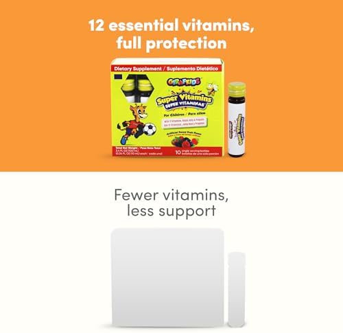 GirafKids Liquid Multivitamin for Kids with B Complex, 8 Fl Oz, Ages 4+