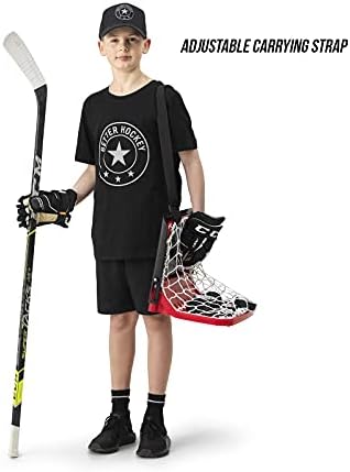 Better Hockey Extreme Hockey Puck Catcher – Premium Mini Net for Passing & Shooting Practice – Spring-Loaded, Collapsible