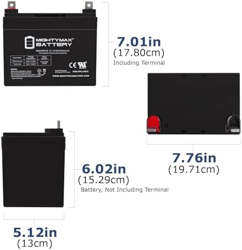 Mighty Max Battery 12V 35AH SLA Battery for John Deere Tractor Riding Mower
